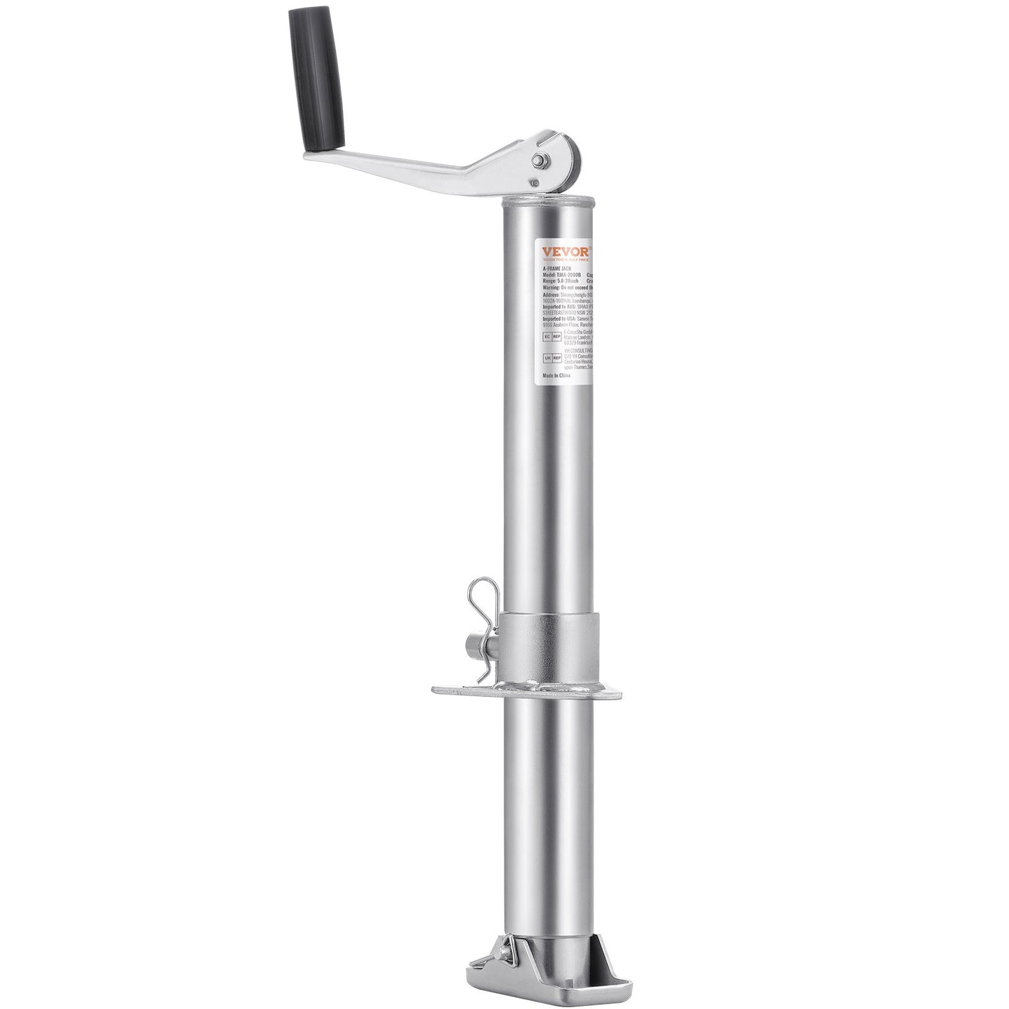 A Frame Trailer Jack Bolt on Trailer Tongue Jack 2000 lbs 14.2" Travel