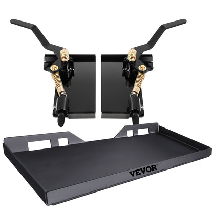 Skid Steer Attachment 3/8in Skid Steer Quick Attach Plate 85LBS Skidsteer Attachment 18.5\" Height Quick Attach Skid Steer Attachments for Buckets, Plows, Forks