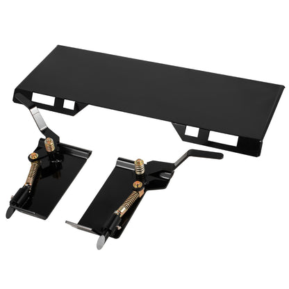 Skid Steer Attachment 3/8in Skid Steer Quick Attach Plate 85LBS Skidsteer Attachment 18.5\" Height Quick Attach Skid Steer Attachments for Buckets, Plows, Forks