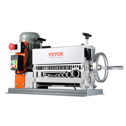 Automatic Wire Stripping Machine, 1.5 mm-40 mm Electric Motorized Cable Stripper, 370W, 26.8 m/min Wire Peeler with An Extra Manual Crank, 11 Channels for Scrap Copper Recycling