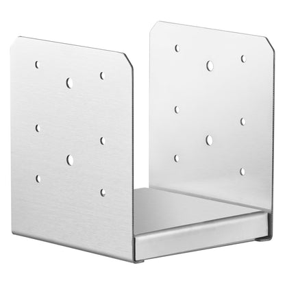 152.4x152.4 Post Base, 10Pcs Stainless Steel Adjustable Post Anchor Bracket(Internal 150 x 139.7), Adjustable Post Base for Pavilion Deck Porch Handrail Railing Support Decorative Anchor Plate