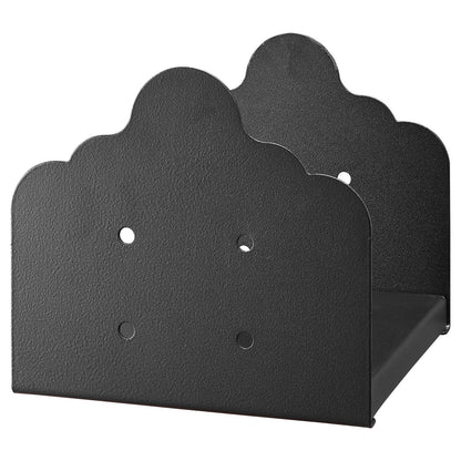 8x8 Post Base 2 Pcs, Inner Size 7.9x7.5 inch / 200x190 mm Post Brackets, Heavy Duty Carbon Steel Decking Posts, Wood Posts Brackets for Pavilion Deck Railing Support Deck Base Plate, Black