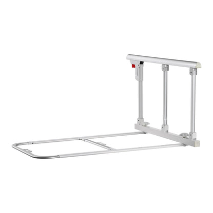 Klappbares Bettgitter für Senioren, 70 cm hohes Bettgitter mit Befestigungsgurt, höhenverstellbarer Bettstock aus Metall, robustes Metall-Bettgitter für Senioren, Handschutz passend für Kingsize-, Queensize-, Doppel- und Einzelbetten