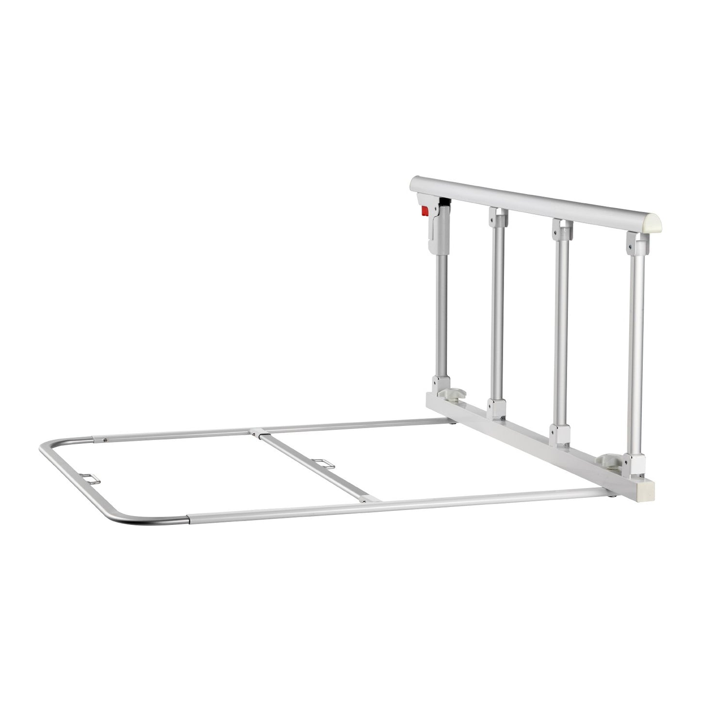 Klappbares Bettgitter für Senioren, 97 cm hohes Bettgitter mit Befestigungsgurt, höhenverstellbarer Bettstock aus Metall, robustes Metall-Bettgitter für Senioren, Handschutz passend für Kingsize-, Queensize-, Doppel- und Einzelbetten