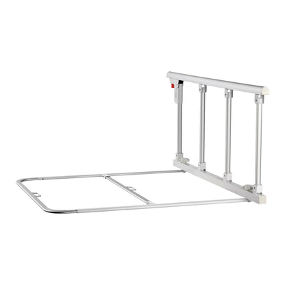 Klappbares Bettgitter für Senioren, 97 cm hohes Bettgitter mit Befestigungsgurt, höhenverstellbarer Bettstock aus Metall, robustes Metall-Bettgitter für Senioren, Handschutz passend für Kingsize-, Queensize-, Doppel- und Einzelbetten