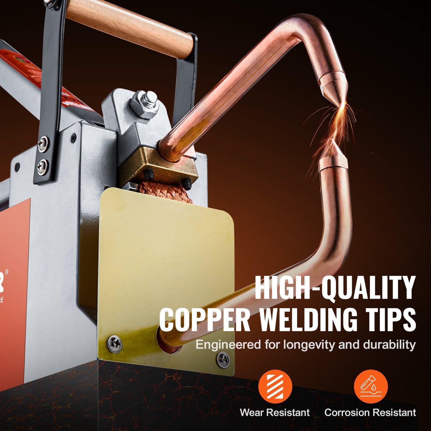 Tragbares Punktschweißgerät, 3,2 mm dickes Punktschweißgerät mit 1,5 kVA Eingangsleistung, handgeführte Schweißdüse, Punktschweißgerät für Kohlenstoffstahl, Edelstahl und Aluminiumblech