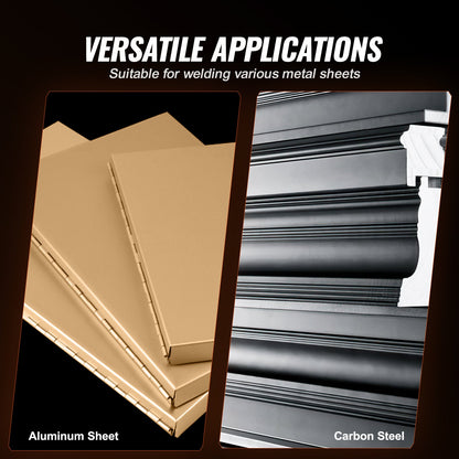 Tragbares Punktschweißgerät, 3,2 mm dickes Punktschweißgerät mit 1,5 kVA Eingangsleistung, handgeführte Schweißdüse, Punktschweißgerät für Kohlenstoffstahl, Edelstahl und Aluminiumblech