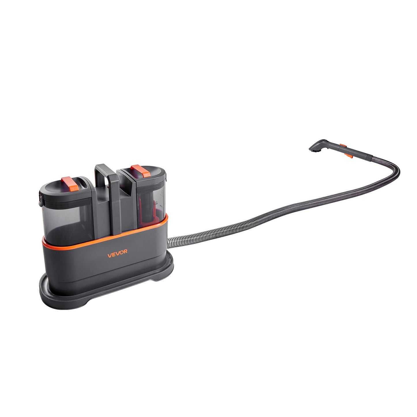 Teppichreinigungsgerät, 1,5-Liter-Frischwassertank &amp; 0,8-Liter-Schmutzwassertank, tragbarer Polsterreiniger, 11,5 kPa Hand-Möbelreinigungsgerät, Flecken- und Tiefenreiniger für Teppiche, Sofas und Autos