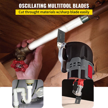 100 Stück oszillierende Sägeblätter, Schnellwechsel-Multitool-Sägeblattset, HCS-Werkzeugblätter für Holz und Kunststoff, kompatibel mit Dewalt, Dremel, Fein Worx, Bosch, Makita und Milwaukee