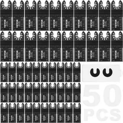 50PCS Oscillating Saw Blades, Universal Quick Release Oscillating Saw Blades, Multitool Tool Blades for Wood Plastic Aluminum, Fit Dewalt Milwaukee Hitachi Chicago Craftsman