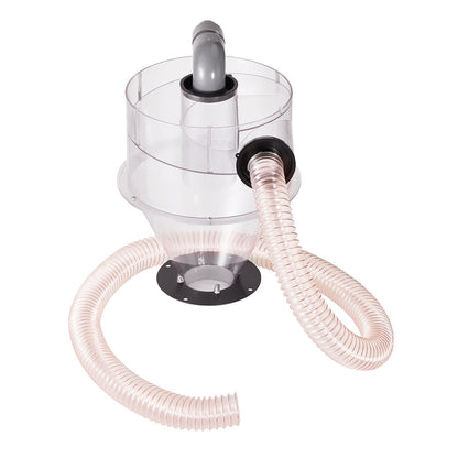 Cyclone Dust Separator, 4" Retrofit Cyclone Separator for Dust Collectors, ABS Dust Deputy With 2" Hole O.D. Connector & Hose for Wet/Dry Shop Vacuums, Fits 18.9-37.85L Tank (Tank Exclude)