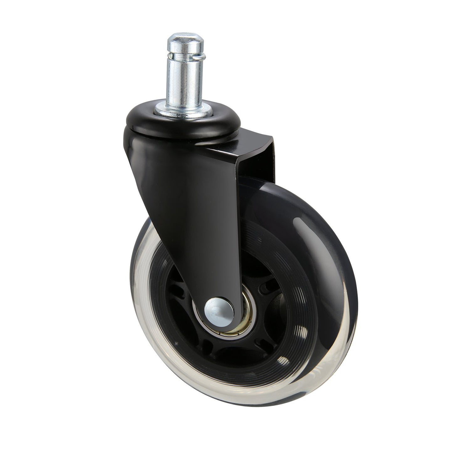 Bürostuhlrollen, 5er-Set, 7,6 cm Lenkrollen als Ersatz für Hartholzböden und Teppichböden, robuste Computer- und Gaming-Schreibtischrollen mit 59,0 kg Tragkraft, universell passend für die meisten Stühle