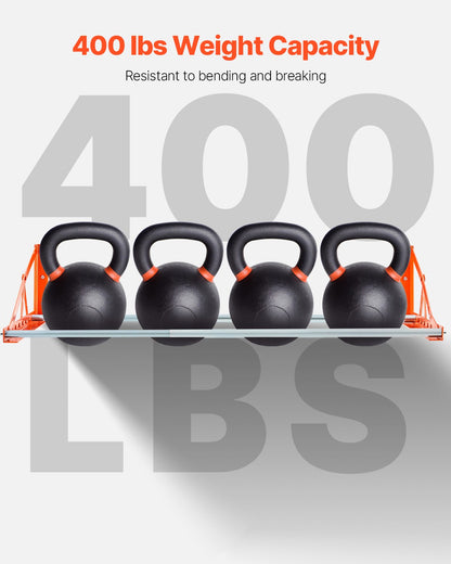 Wall Mounted Tire Rack, 31" - 56" Adjustable Tire Rack, Q235 Heavy-Duty Steel Tire Storage Rack for R14-R20 inch Standard Tires, Max 400lbs Load Capacity, Ideal for Garage Workshop Repair Shop