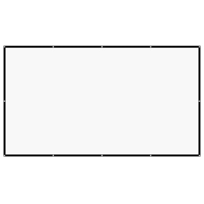 Projector Screen, 3810 mm 16:9 4K 1080 HD Projection Screen, Wall Mounted Projection Dispaly Projector with 12 Hooks and Double-Sided Tapes, Portable Moive Canvas for Family Home Office Theater