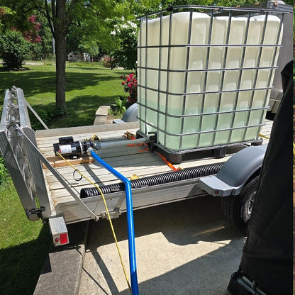 Rückspülschlauch, 51 mm (2 Zoll) x 30,5 m (100 Fuß), blauer, hochwertiger PVC-Schlauch, mit Klemmen, Camlock-Verschlüssen, Aluminium-Fittings, passend für verschiedene Pumpen, für Abwasserbehandlung, Wassertransport und weitere landwirtschaftliche Zwecke