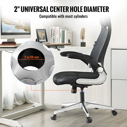 Office Chair Base Replacement, 28", 2500 lbs Static Load Capacity, Heavy Duty Universal Computer Desk Chair Stool Base Part with Reinforced Metal Legs, Desk Chair Base Replacement Parts, Silver