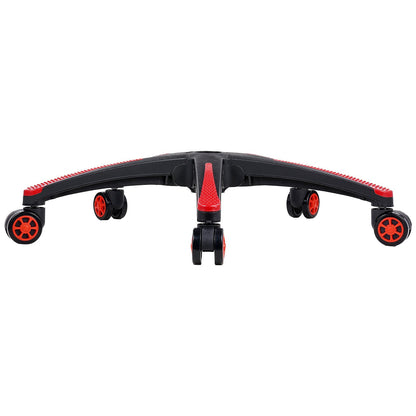 Office Chair Base Replacement, 28", 2500 lbs Static Load, Heavy Duty Universal Computer Desk Chair Stool Base Part with 5 Casters and Reinforced Legs, Desk Chair Base Replacement, Black + Red