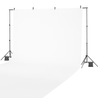 Backdrop Stand, 6.5 x 10 ft Adjustable Photo Backdrop Stand Kit, Portable Background Backdrop Stand with 5 Crossbars, Heavy Duty Projector Screen Stand, for Wedding, Photo Video Studio & Party