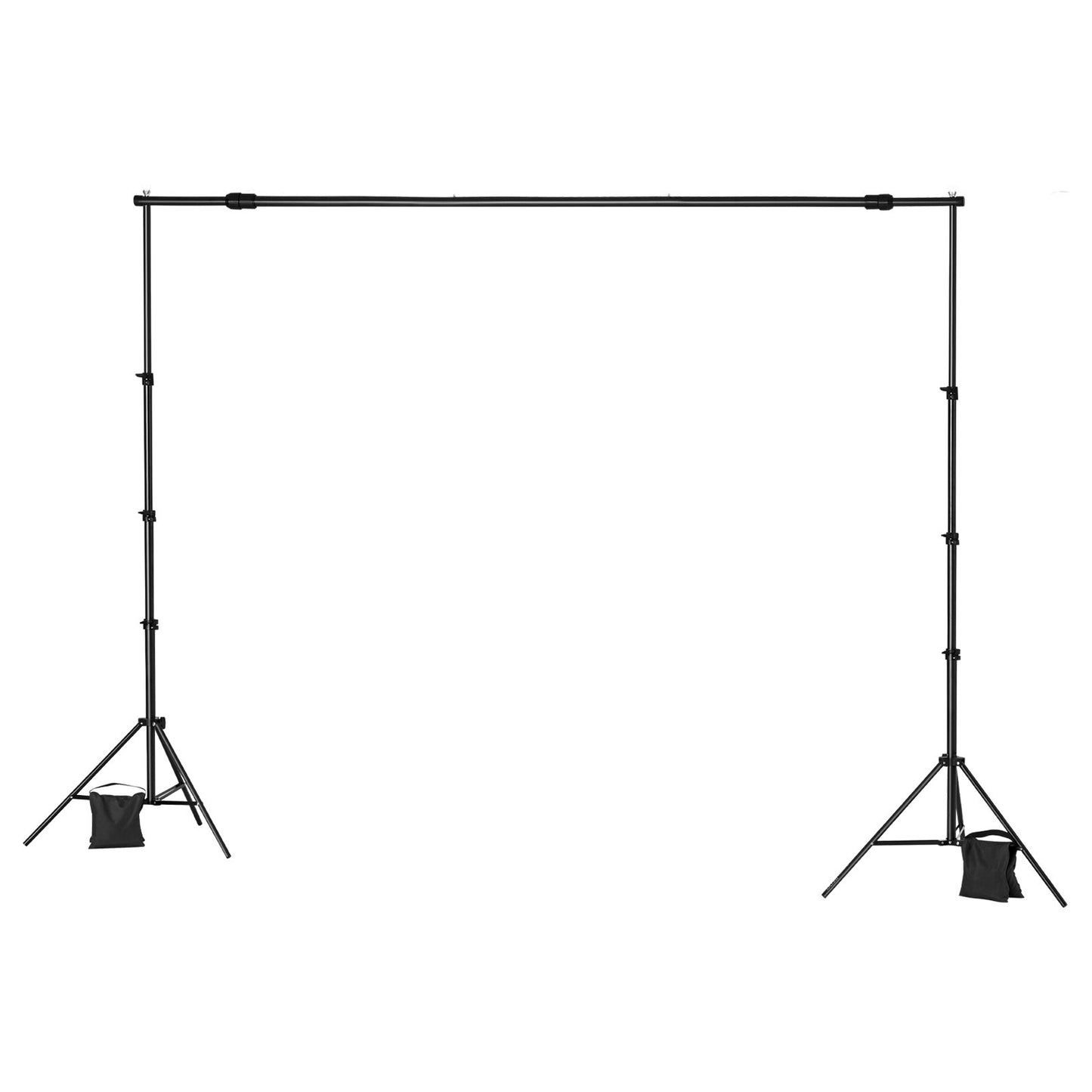 Backdrop Stand, 7 x 10 ft Adjustable Photo Backdrop Stand Kit, Portable Background Backdrop Stand with 3 Crossbars, Heavy Duty Projector Screen Stand, for Wedding, Photo Video Studio & Party
