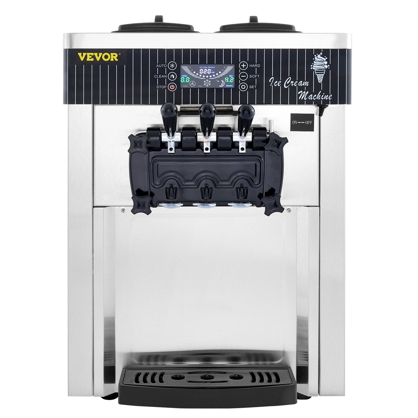 2200-Watt-Gewerbe-Tischgerät für Softeis, 5,3 bis 7,4 Gallonen pro Stunde, geeignet für Restaurants, Bars, Cafés und Bäckereien
