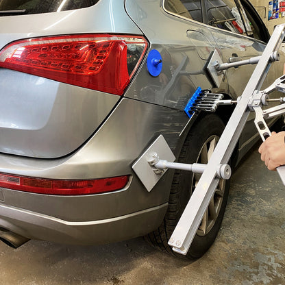 Ausbeulset für Autos, 85 cm Ausbeulhebel mit 6 Klauenhaken, lackschadenfreies Ausbeulset für die Reparatur von Dellen, Türdellen und Hagelschäden an der Karosserie.