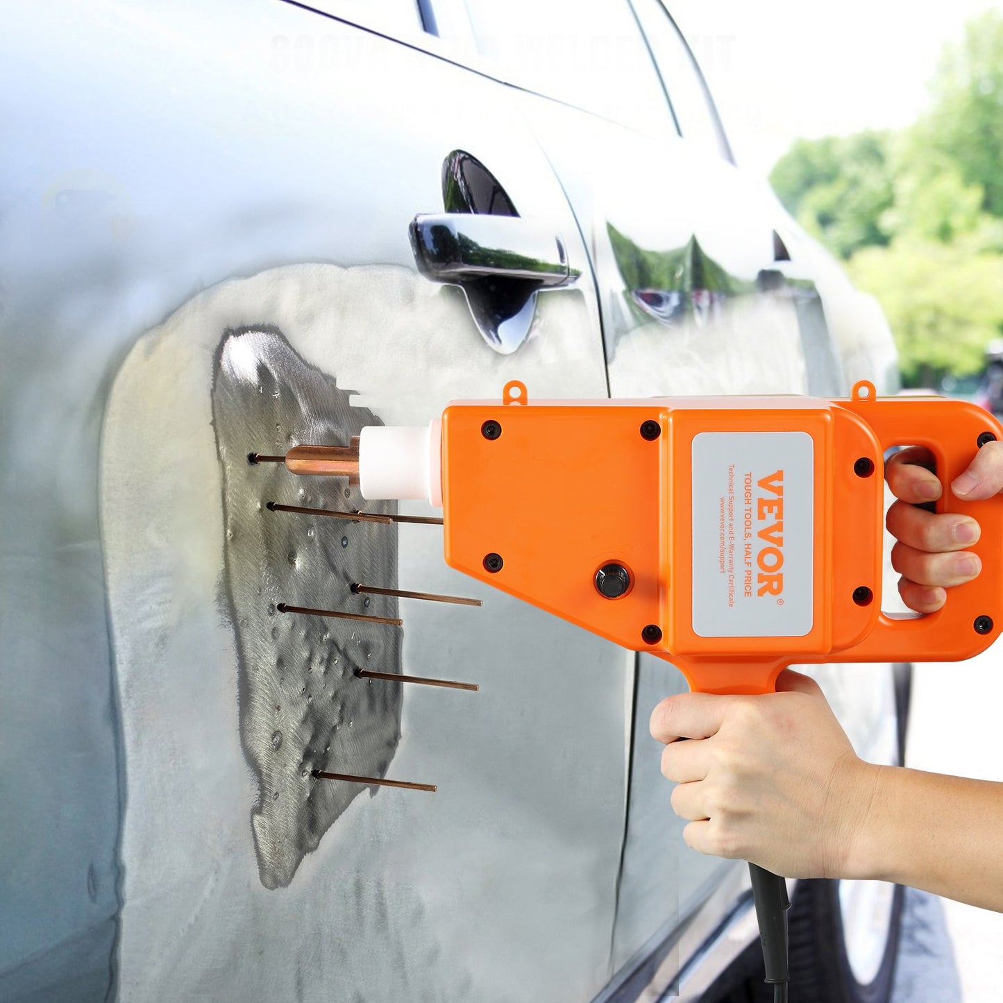 Reparaturset für Karosseriedellen, Bolzenschweißgerät, 800-VA-Bolzenauszieher, Punktschweißgerät