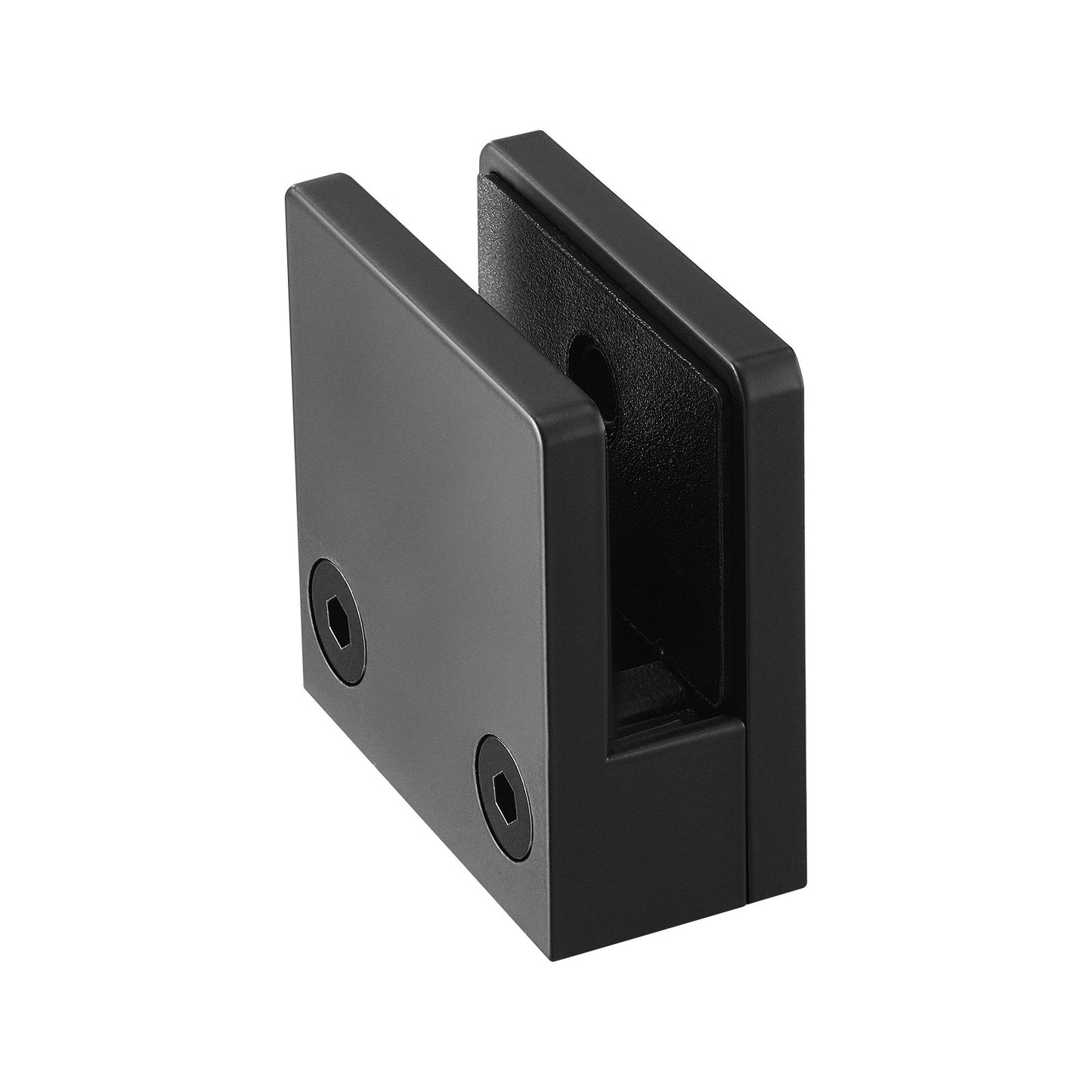 Glass Clamp 40 PCS Square Railing Bracket for 0.31"-0.47" (0.8-1.2cm) Glass Black