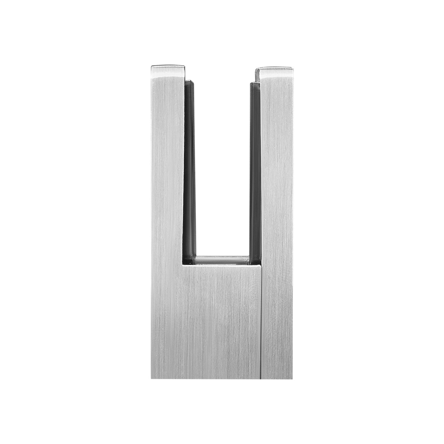 Glass Clamp, 4 PCS Square Glass Railing Bracket for 0.31 "-0.47 " Tempered Glass, 304 Stainless Steel Glass Mounting Clamp, Glass Shelf Bracket for Balcony, Garden, Pool, Stair, Silver