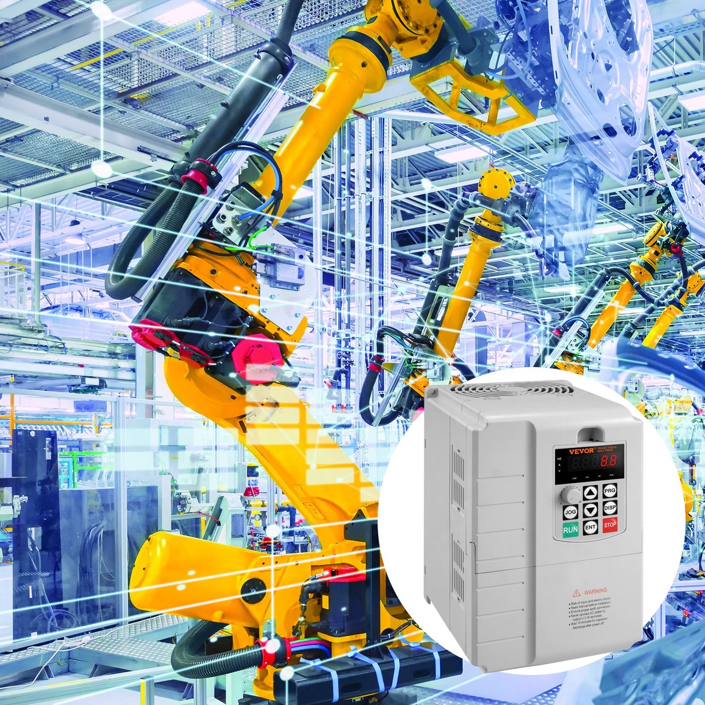 Frequenzumrichter 7,5 kW, 34 A, 10 PS zur Drehzahlregelung von Drehstrommotoren