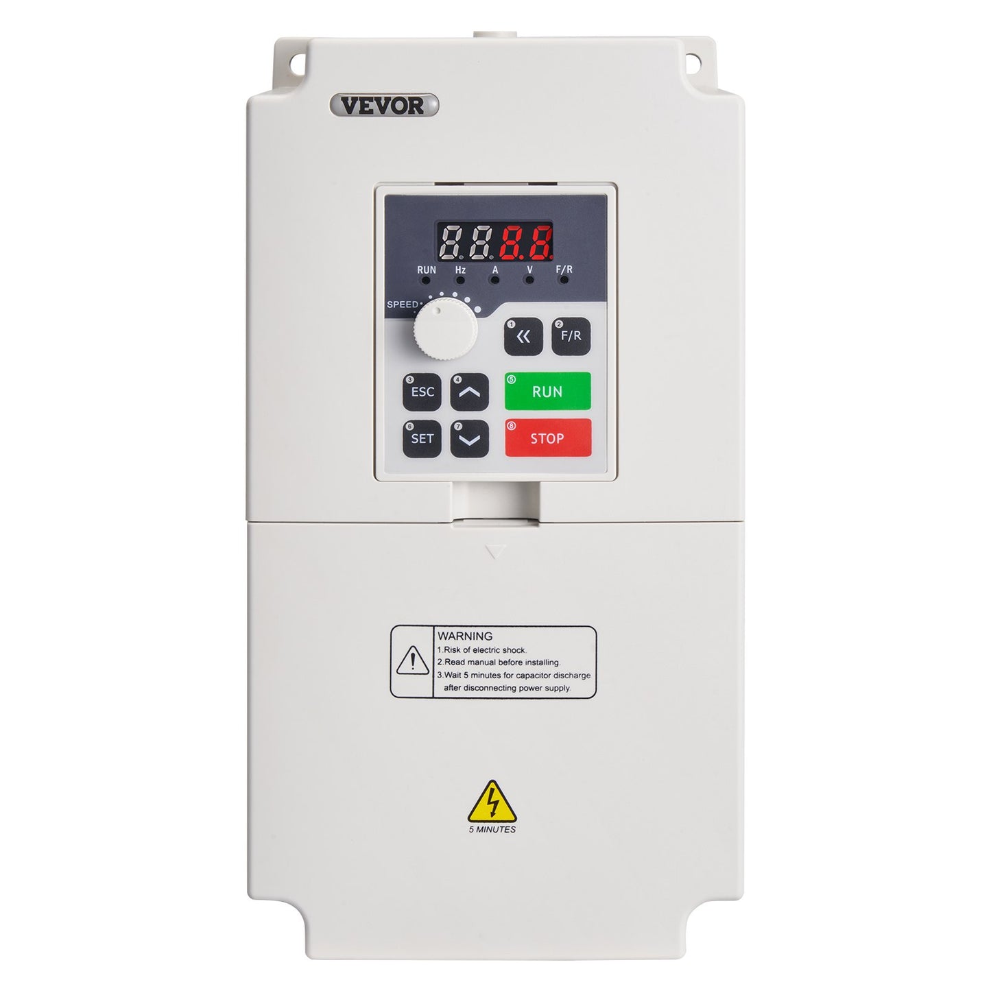 Frequenzumrichter 7,5 PS, 5,5 kW, 25 A, 1- oder 3-phasiger AC-Eingang 220 V auf 3-phasigen AC-Ausgang 0–220 V, 50/60 Hz Eingang, 0–2000 Hz Ausgang, zur Spindelmotor-Drehzahlregelung