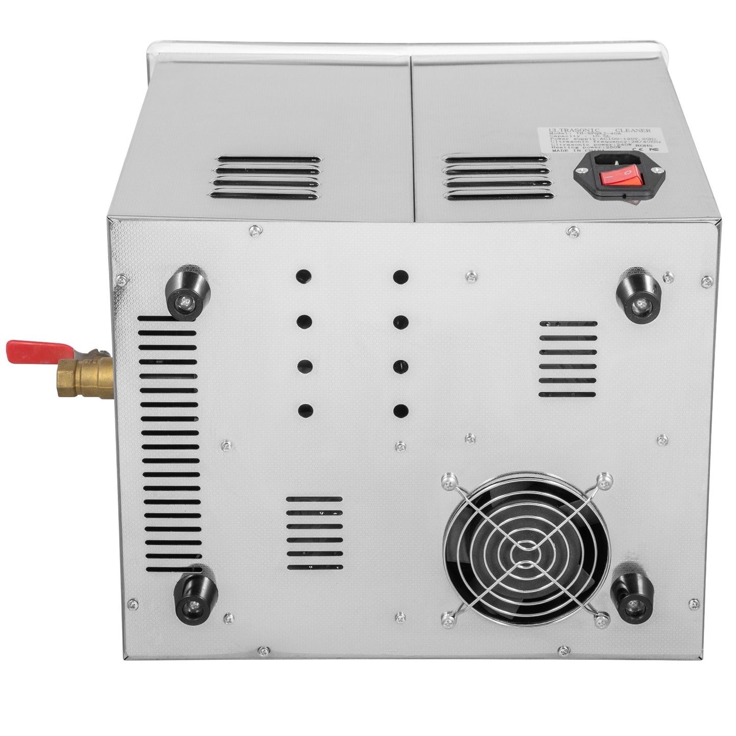 10-Liter-Ultraschallreiniger mit Dualfrequenz-Technologie, Heizung, geeignet für Schmuckteile, Brillen, Ringe, Prothesen, Leiterplatten und mehr (28/40 kHz).