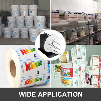 Etikettenaufwickler 120 mm Breite, bidirektionaler Aufwickler, max. 220 mm Durchmesser, Synchronisierung mit Druckern für verschiedene Branchen