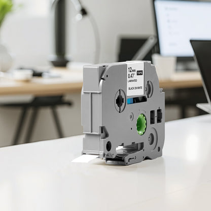 Etikettenband, 6er-Pack, 12 mm (0,47 Zoll), farbige Nachfüllpackungen für verschiedene Brother P-Touch-Geräte, Ersatz für Letra Tag TZe-131, TZe-231, TZe-431, TZe-531, TZe-631 und TZe-731