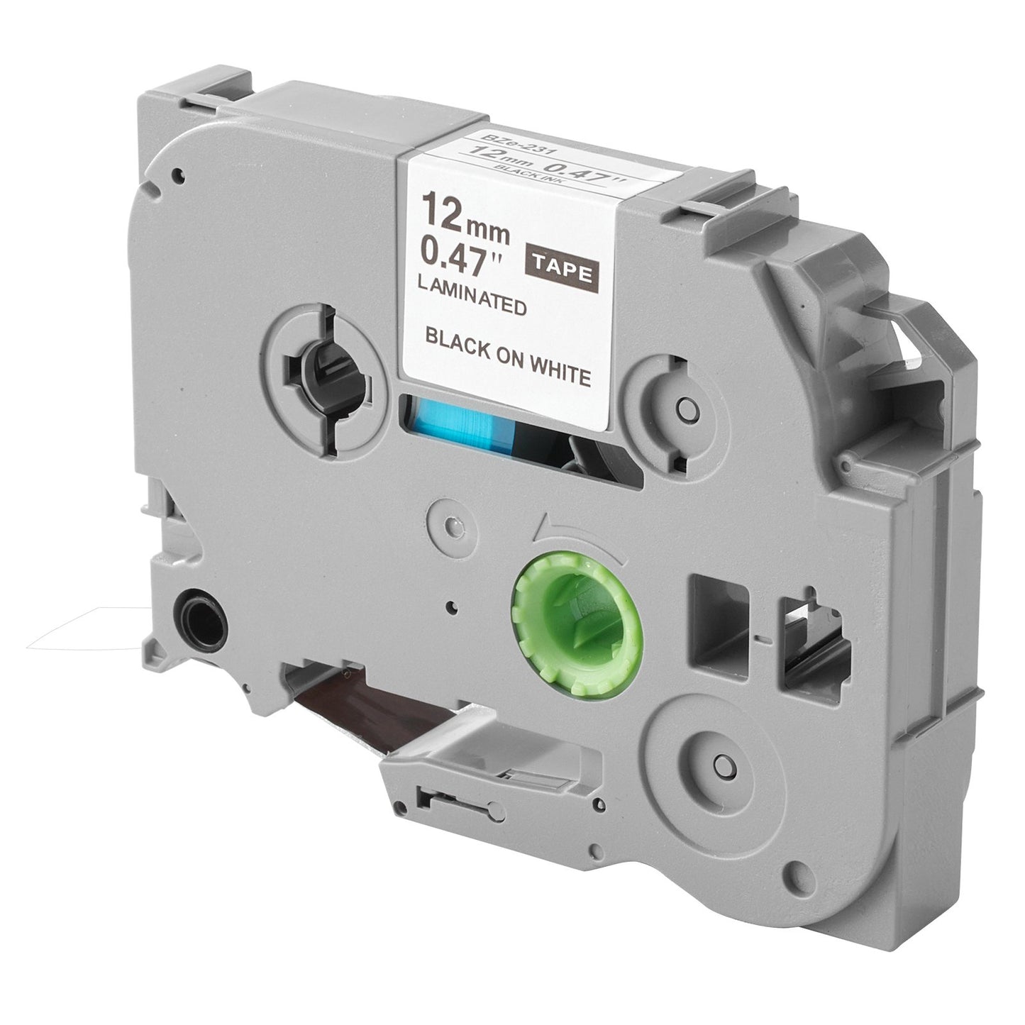 Etikettenband, 6er-Pack, 12 mm (0,47 Zoll), farbige Nachfüllpackungen für verschiedene Brother P-Touch-Geräte, Ersatz für Letra Tag TZe-131, TZe-231, TZe-431, TZe-531, TZe-631 und TZe-731
