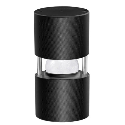 Eisballpress-Set, Eispresse aus Flugzeugaluminium mit Eisblockform, großer Matte, Zange, Abtropfschale, einem Glas, runder Eisballformer (60 mm Eiskugeln), ideal für Whisky, Cocktails, Partys und Feiertage