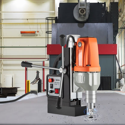 Magnetic Drill 220V-240V Magnetic Drilling Machine 980W, Metal Drill Press High Power 680 rpm, Multi-Function Metal Drill Press 35MM Core Drilling Machine for Drilling And Tapping