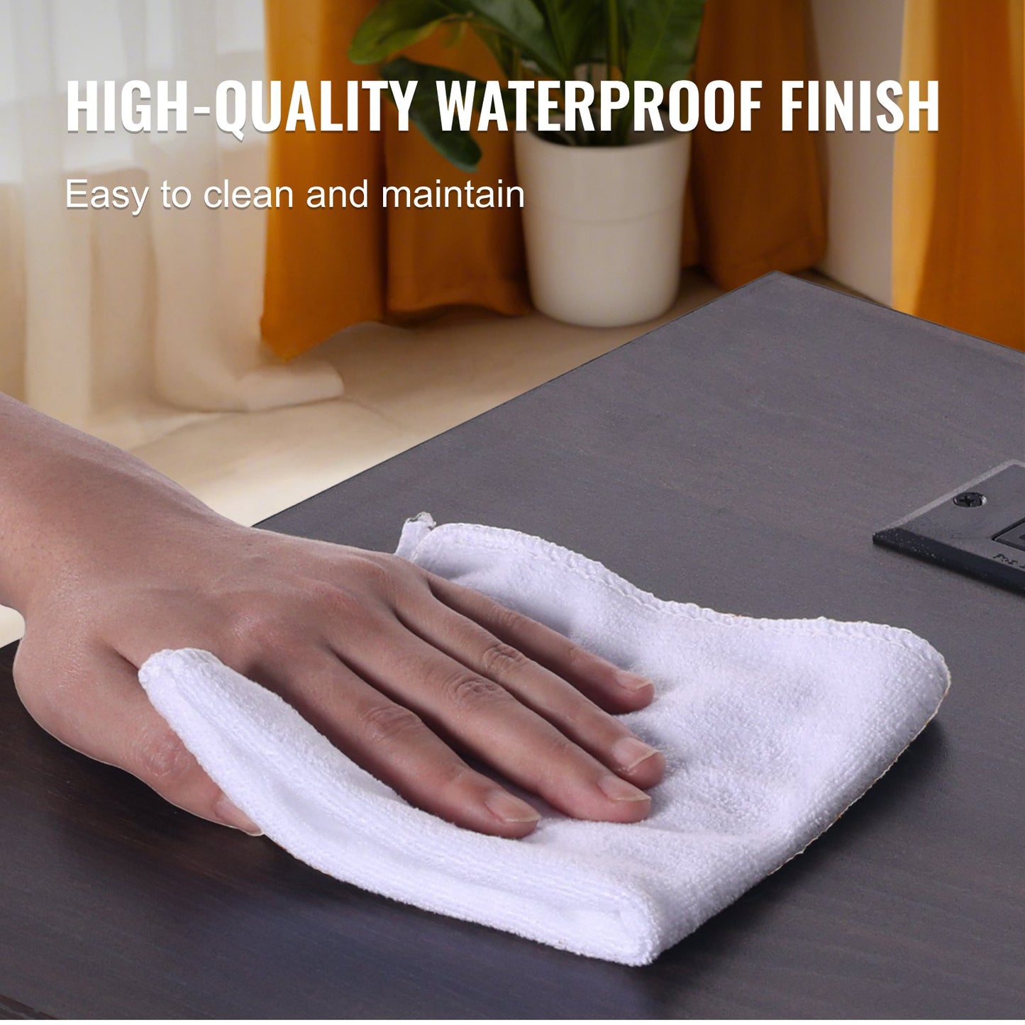 Farmhouse End Table, Set of 2, Square Night Stand with USB Ports and Outlets, 3 Tiers End Table Side Table with Storage Cabinet and LED Lights, Ideal for Living Room, Bedroom, Office, White