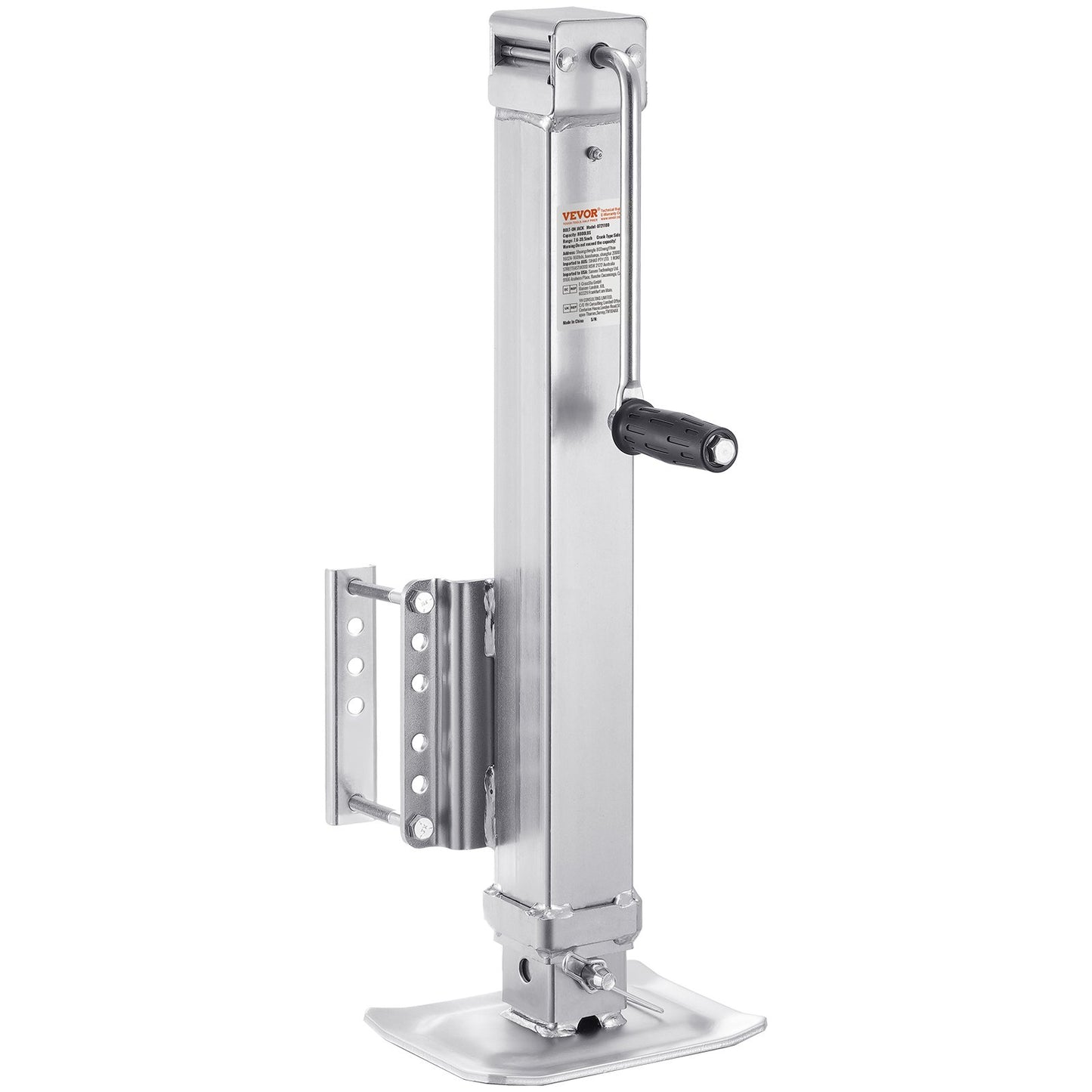 Trailer Jack, 8000 lbs Static Load Capacity, Heavy Duty Swivel Bolt-on Trailer Jack, 28.5" Lift Trailer Jack Stand with Handle for RV Trailer, Horse Trailer, Utility Trailer, and Yacht Trailer