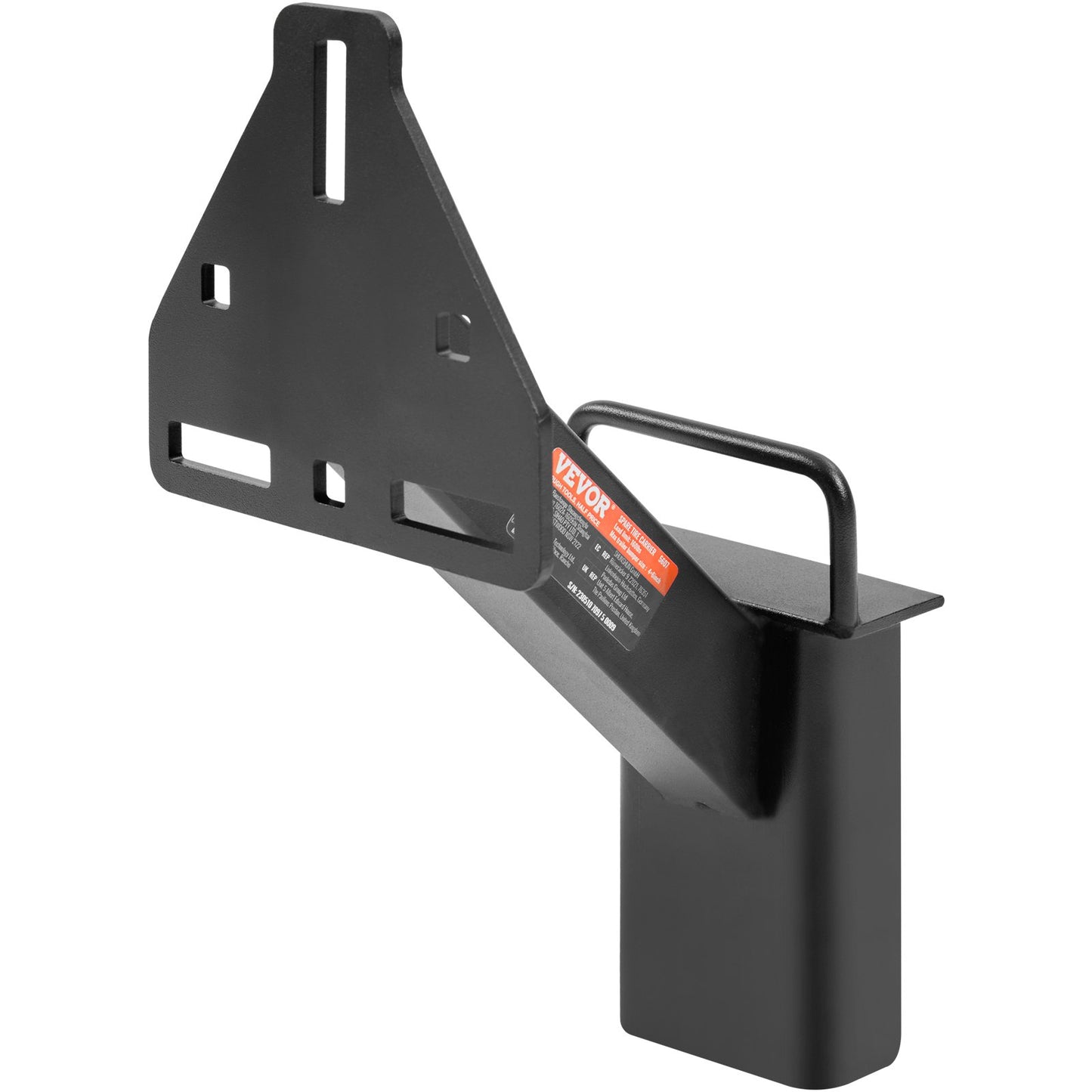 Spare Tire Carrier, Trailer Spare Tire Mount, 160 lbs Capacity, Utility Trailer Accessories Fits Most 4 & 5 & 6 & 8 Lugs Wheels on 4", 4.25", 4.5", 4.75", 5", 5.5", 6", 6.5" Bolt Patterns