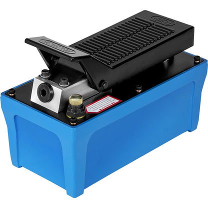 Air Hydraulic Pump Power Pack Unit 10,000 PSI 1687.8 cm³ Cap Heavy-duty All Metal Construction Air Hydraulic Foot Pump