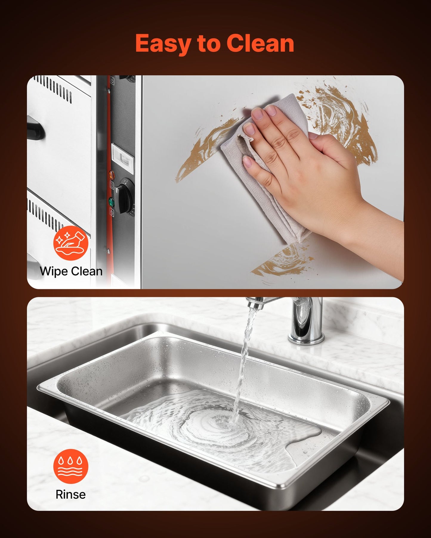 Gewerblicher elektrischer Wärmeschubladenschrank, dreischubladeniger Edelstahl-Speisenwärmer, freistehender Standard-Wärmeschubladenschrank, breiter Temperaturbereich von 30-85℃, für Restaurants, Hotelbuffets und Bäckereien