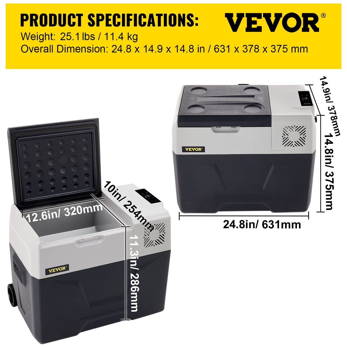 30-Liter-Kompressor-Kühlschrank für Autos, tragbar, klein, für Fahrzeuge wie Pkw, Lkw, Wohnmobile und Boote, Mini-Elektrokühler für Autofahrten, Reisen, Angeln, Outdoor-Aktivitäten und Zuhause