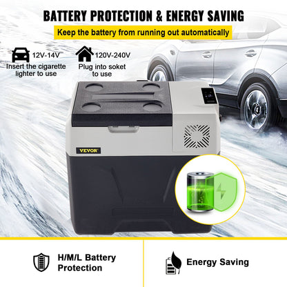 50-Liter-Kompressor-Kühlschrank für Autos, tragbar, klein, für Fahrzeuge wie Pkw, Lkw, Wohnmobile und Boote, Mini-Elektrokühler für Autofahrten, Reisen, Angeln, Outdoor-Aktivitäten und Zuhause