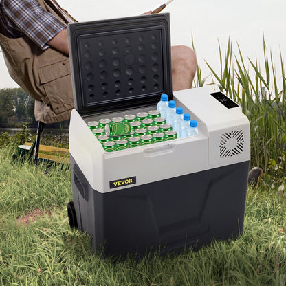 50-Liter-Kompressor-Kühlschrank für Autos, tragbar, klein, für Fahrzeuge wie Pkw, Lkw, Wohnmobile und Boote, Mini-Elektrokühler für Autofahrten, Reisen, Angeln, Outdoor-Aktivitäten und Zuhause