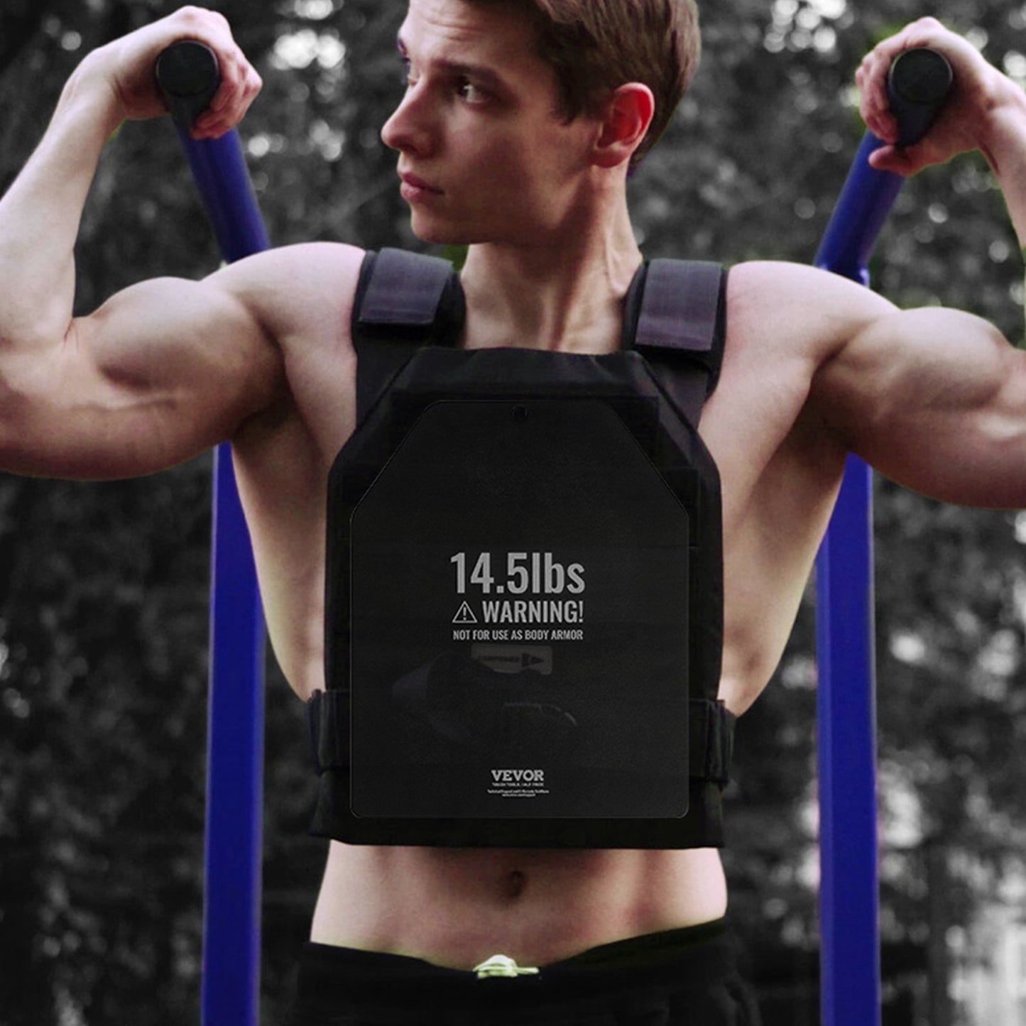 Gewichtsscheiben für Gewichtswesten, 14,5 Pfund pro Paar, hochwertige Stahlgewichtsscheiben, ergonomische Passform – WODs, Zusatzgewicht für Gewichtswesten, für Krafttraining, Laufen, Fitness, intensive Workouts