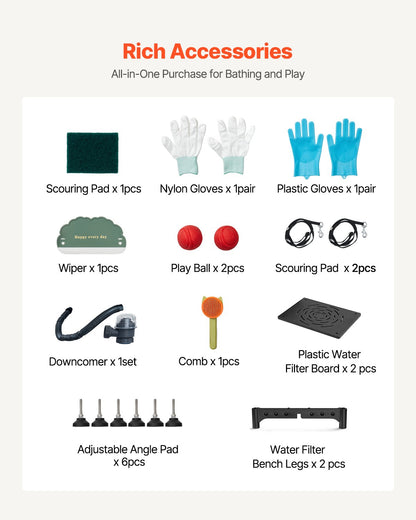 Hundewaschstation aus Edelstahl, 157,48 cm Hundebadewanne mit Treppe, PE-Wasserfilterplatte, Wasserhahn, Duschkopf und Seifenhalter, Hundebadewanne für große, mittlere und kleine Haustiere (Tür rechts)