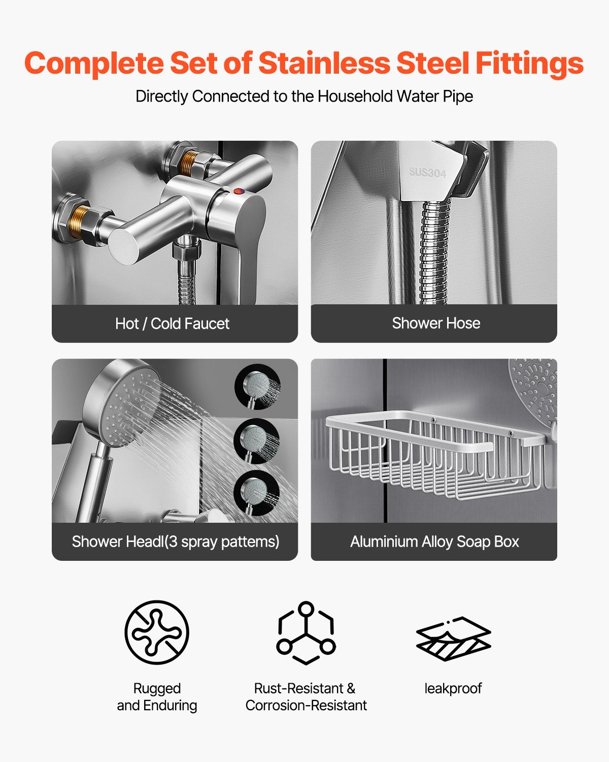 Hundewaschstation aus Edelstahl, 157,48 cm Hundebadewanne mit Rampe, PE-Wasserfilterplatte, Wasserhahn, Duschkopf und Seifenhalter, Hundebadewanne für große, mittlere und kleine Haustiere (Tür rechts)
