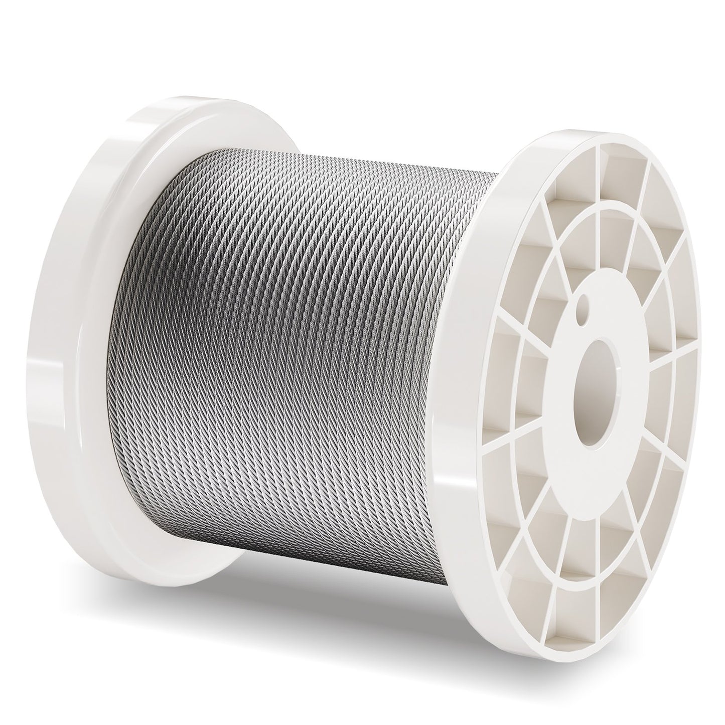 Wire Rope Kit, 1/16" 330 ft 304 Stainless Steel Cable with 80 Sleeves and 20 Thimbles, 450 lbs Breaking Strength, 7x7 Strands Marine Aircraft Grade for Handrail Stair Decking Fence Outdoors