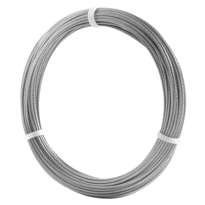 Wire Rope Kit, 1/16" 66 ft 304 Stainless Steel Cable with Crimping Pliers, 160 Sleeves and 12 Thimbles, 7x7 Strands Construction Marine Aircraft Grade for Handrail Stair Decking Fence Outdoors