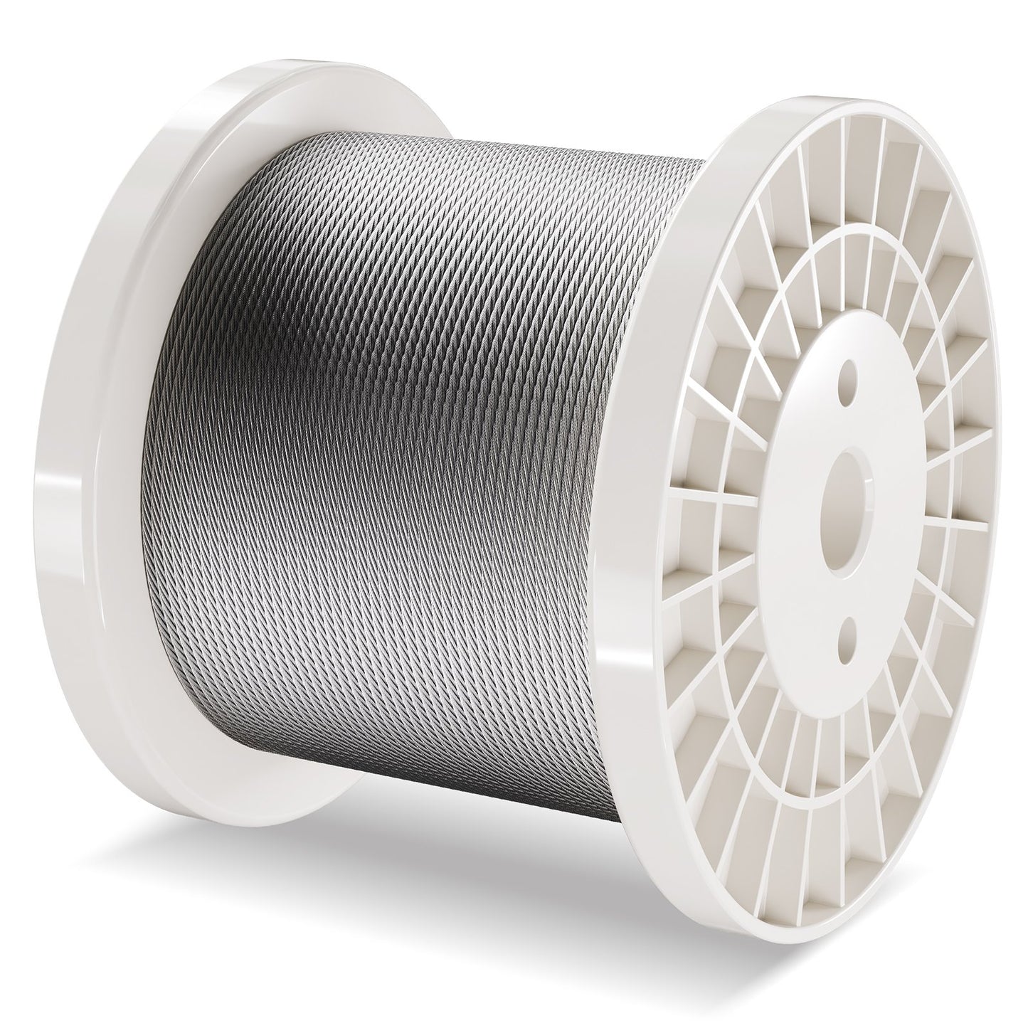 Wire Rope Kit, 1/8" 600 ft 316 Stainless Steel Cable with Cutter and Gloves, 1600 lbs Breaking Strength, 7x7 Strands Construction Marine Aircraft Grade for Handrail Stair Decking Fence Outdoors